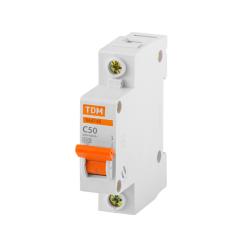 Автоматический выключатель TDM ВА47-63 1Р 50 А С 4,5 кА