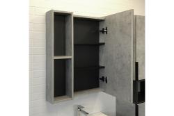 Зеркальный шкаф COMFORTY Франкфурт бетон светлый 60*80 см