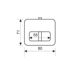 Замок навесной АЛЛЮР ВС2-10-01C