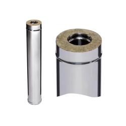 Дымоход-сэндвич FERRUM HF 30-50 AISI 430 0,8 мм 1 м 150/210 мм