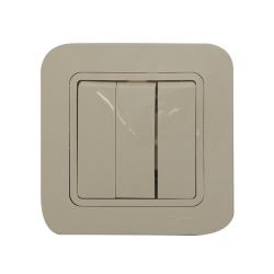 Выключатель MAKEL Lilium 3 клавиши кремовый 70291