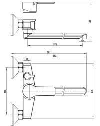 Смеситель для ванны ESKO Budva BDV31