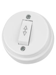 Переключатель TDM Ретро 1 клавиша белый SQ1806-0506