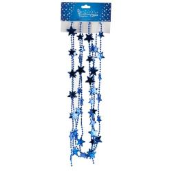 Бусы ВОЛШЕБНАЯ СТРАНА Звезды синий 2,7 м