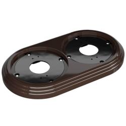 Рамка ТМ МЕЗОНИНЪ Усадьба 2 поста коричневый GE30702-04