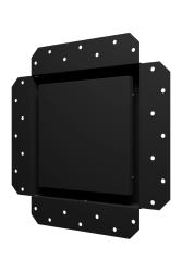 2020SGR, Решетка вентиляционная SGR 200х200 окраш.сталь Matt black ERA