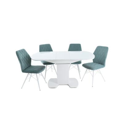 Стол АВРОРА Корсика Белый/Черный/Черный