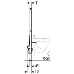 Инсталляция для биде GEBERIT Duofix 111.520.00.1