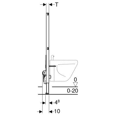 Инсталляция для биде GEBERIT Duofix 111.520.00.1