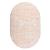Ковер ПАФФИ 5 P001A - BEIGE овал размер 1,4*2,0м