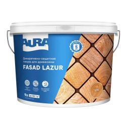 Лазурь декоративно-защитная AURA Fasad Lazur Дуб 9 л