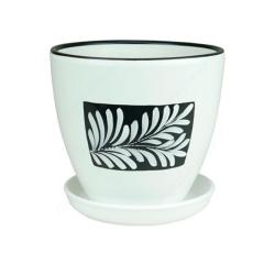 Горшок керамический САДЫ АУРИКИ Белый 2,4 л