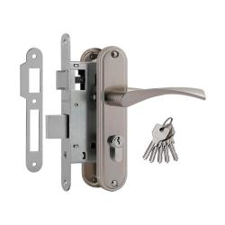 Замок врезной НОРА-М 700А Матовый никель