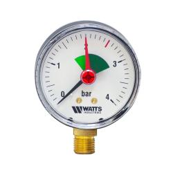 Манометр радиальный WATTS 63 мм 0-4 бар 1/4"