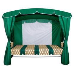 Качели садовые АРНОВЕРК Оазис люкс+ Зеленый 232*125*195 см