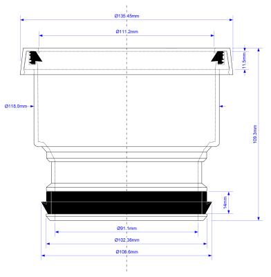 Муфта MCALPINE MRDC1A-GR-FLR