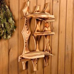 Полка для бани ДОБРОПАРОВЪ Водопад 650*420*120 мм