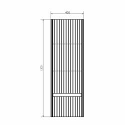 Шкаф COMFORTY Марсель 40,5*120 см