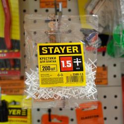 Крестики для плитки STAYER 1,5 мм 200 шт