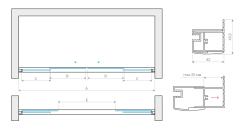 Душевая дверь VEGAS GLASS Z2P Tur Novo h2000 220 08 07