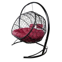 Кресло подвесное M-GROUP Лежебока Черный 214*184*113 см