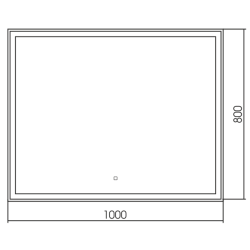 Зеркало SILVER MIRRORS Ливия 100*80 см