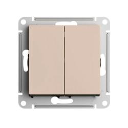 Механизм переключателя SYSTEME ELECTRIC Atlas design 2 клавиши перекрестный песочный ATN001273