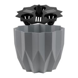 Горшок пластиковый BMC Геометрия Серый жемчуг 5,8 л