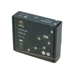 Гирлянда Нить NEON-NIGHT Роса 8 режимов теплый белый 50 м 303-286