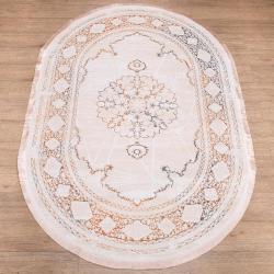 Ковер Ascona 4417A BEJ FLOS / BEJ FLOS овал размер 0,8*1,4м