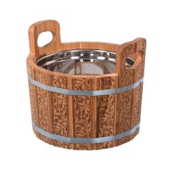 Шайка БАННЫЕ ШТУЧКИ Цветочный орнамент 10 л