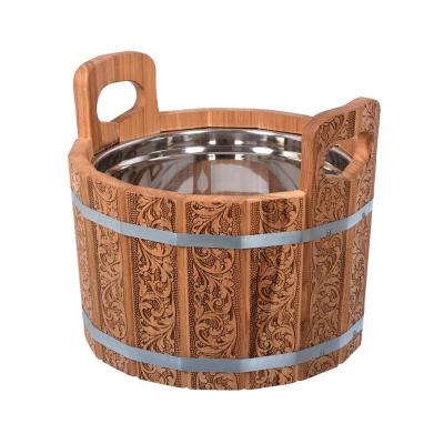 Шайка БАННЫЕ ШТУЧКИ Цветочный орнамент 10 л