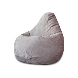 Кресло-мешок DREAMBAG Микровельвет Серый 95*135 см
