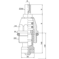 Кран-букса резиновая TERMA комплект 2 шт 06977