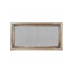 Решетка каминная KRATKI Рустик латунь 300*170 мм