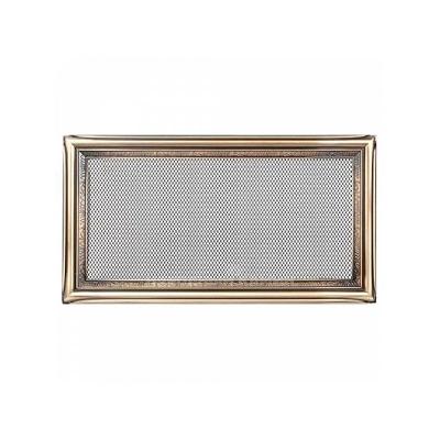 Решетка каминная KRATKI Рустик латунь 300*170 мм