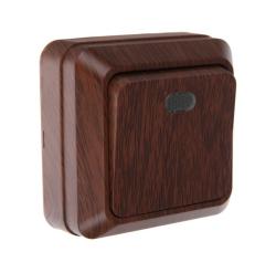 Выключатель TDM Ладога 1 клавиша с подсветкой бук SQ1801-0031