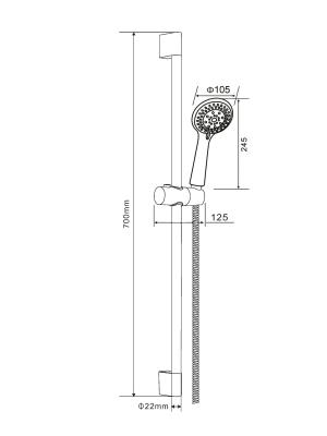 Душевой гарнитур ORANGE APG021
