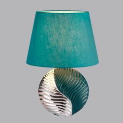 Настольная лампа ODEON Tapala 8140/1T Бирюзовый, серебро