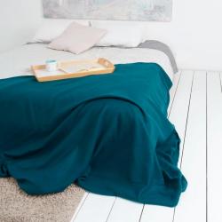 Плед CASA CONFORTE London basic Однотонный Изумрудный 170*200 см
