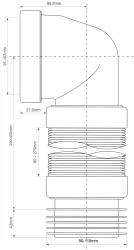 Труба фановая MCALPINE WC-F11R