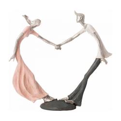 (АКЦИЯ) 154-595 Статуэтка  "Влюбленные" (29,5*7,5*28 см)