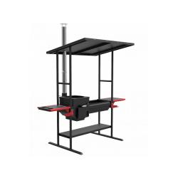 Печь-мангал GRILLVER Искандер-400 Инклайн эйр 2165*1190*2470 мм