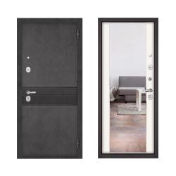 Дверь металлическая МАСТИНО Trust eco pp левая бетон графит 2050*860 мм