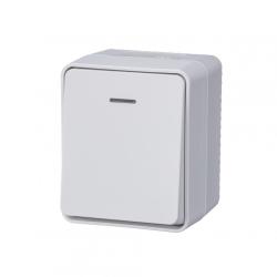 Выключатель SYSTEME ELECTRIC Atlas design Profi54 1 клавиша белый ATN540113