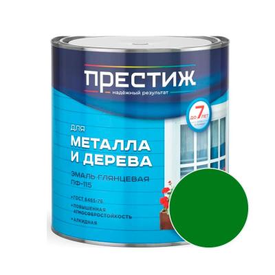 Эмаль ПРЕСТИЖ ПФ-115 Ярко-зеленый 1,9 кг