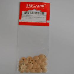 Заглушка декоративная на шестигранный шлиц светло-бежевый 50 шт