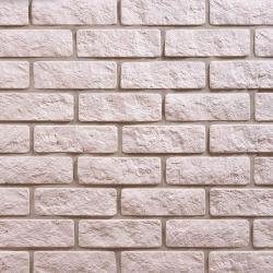 Искусственный камень ФАБРИКА КАМНЯ Колотый кирпич Белый