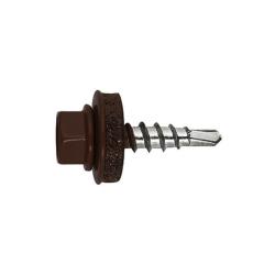 Саморез для кровельных материалов DAXMER сверло коричневый 5,5*19 мм
