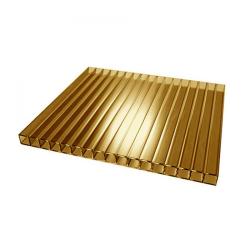 Поликарбонат сотовый Бронза 4 мм